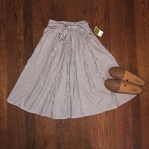 ❗️Final Sals❗️NWT Striped Midi Skirt
